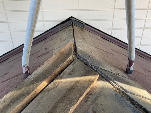 貫板交換　木貫　アサヒ金属　棟包